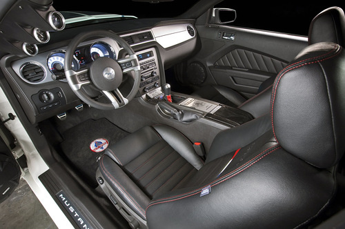 2011 GT-350 Mustang Interior shelbygt350 3 Shelbys Unveiling of 2011 GT350 Mustang at Barrett Jackson Surprises Audience