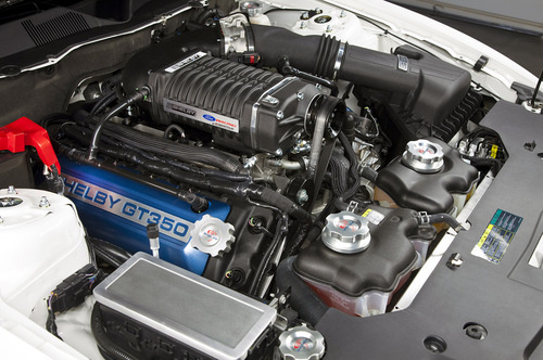 2011 GT-350 Mustang Engine shelbygt350 4 Shelbys Unveiling of 2011 GT350 Mustang at Barrett Jackson Surprises Audience