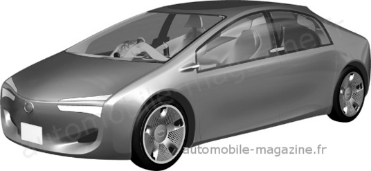 Computer generated image of a possible new concept car from Toyota toyotahybridconcept 2011 1 Leaked Patent Drawings Point to a New Toyota Hybrid
