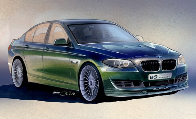 alpinab5sketch   Alpina Releases First Sketch of the B5 Bi Turbo
